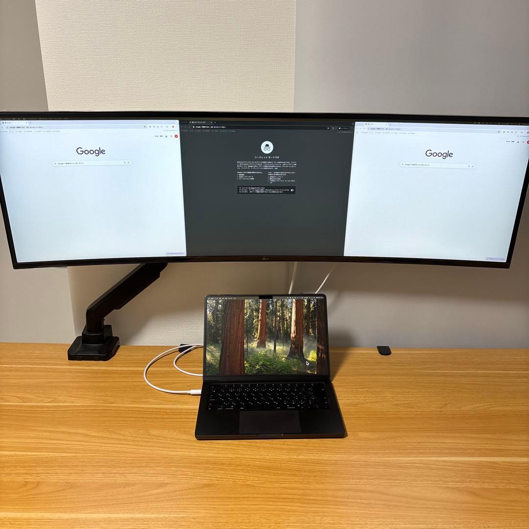 【最終値下】LG 49インチ ウルトラワイドモニター 49WQ95C-W