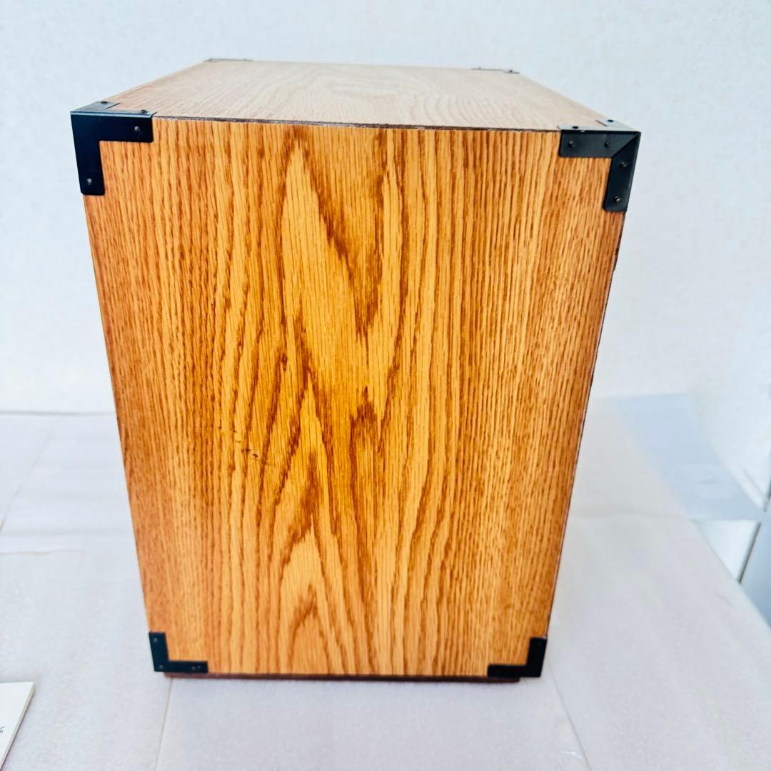 【極美品・高級材】天然木 4段5杯 小箪笥（卓上収納・アンティーク）和モダン