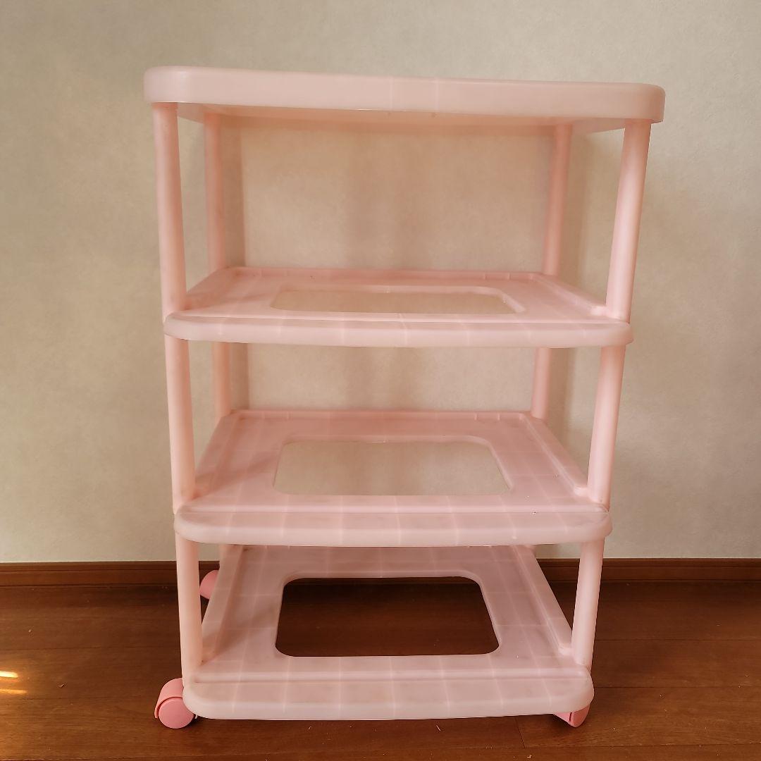 キティちゃん 3段衣装ケース ピンク