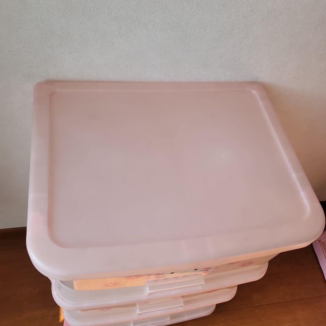 キティちゃん 3段衣装ケース ピンク