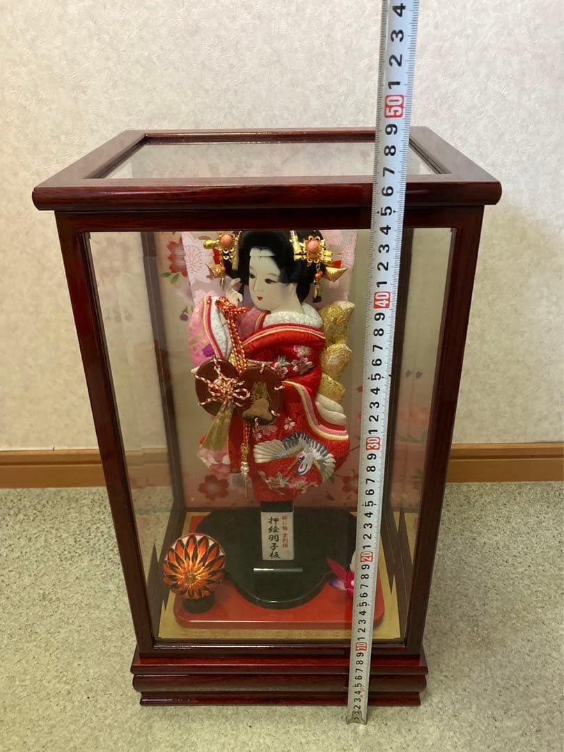 ケース入り　押絵羽子板　飾り物