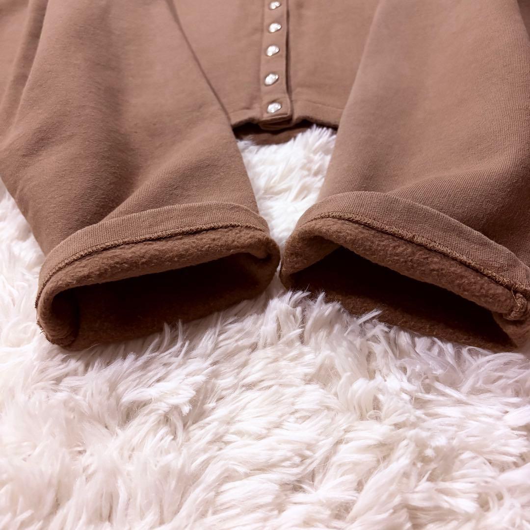 現行タグ★アニエスベー スナップボタン カーディガン 裏起毛 3 ベージュ