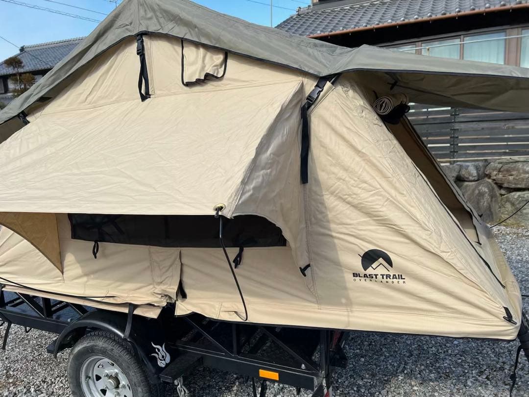 ルーフテント 防水キャンバス ダブルベッドサイズ