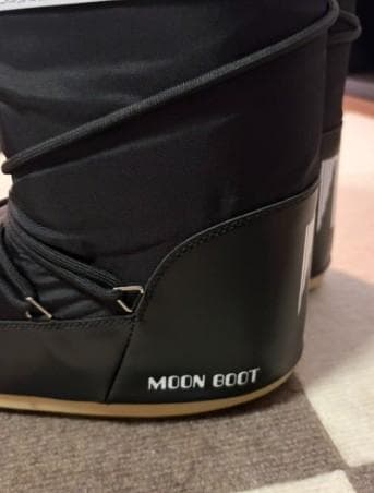 MOON BOOT ムーンブーツ ブラックバックホワイト 39/41 美品
