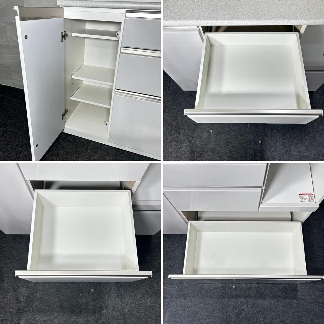 ニトリ 食器棚 アルミナ2 キッチンボード 幅120cm おしゃれ d5041