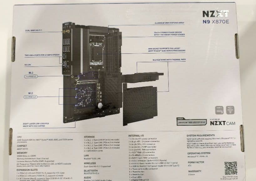 NZXT N9 X870E AM5マザーボード