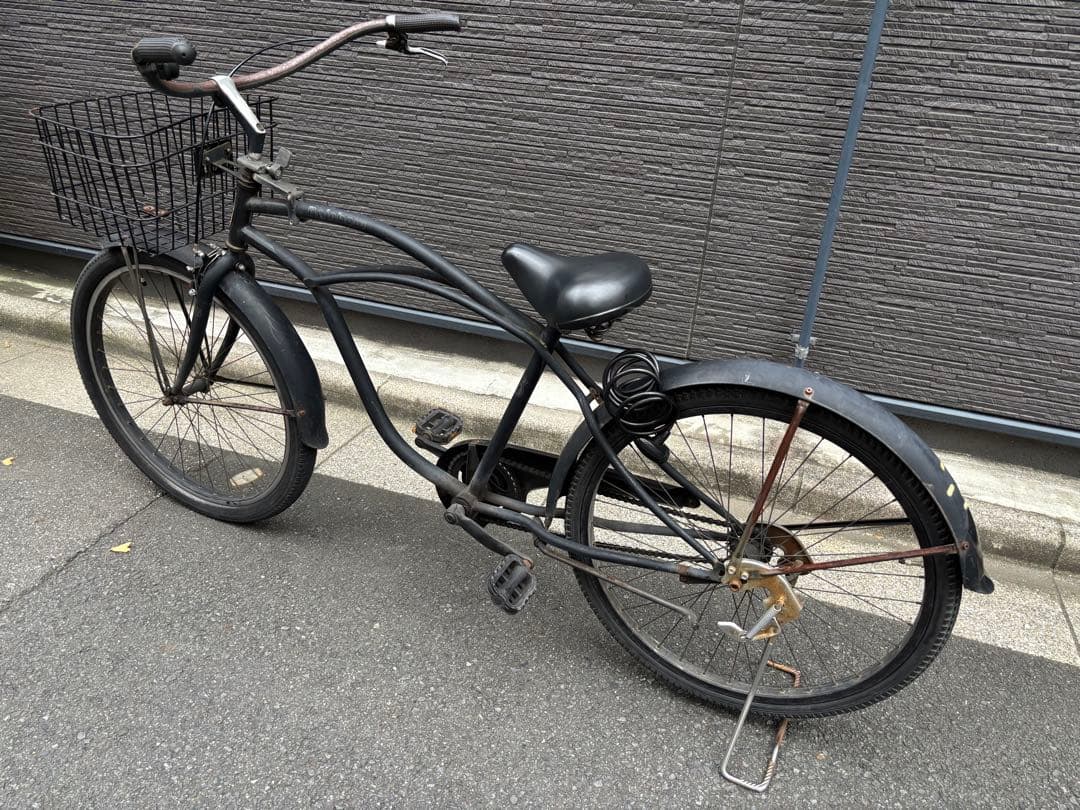 jiji　引取り限定レインボービーチクルーザーブラックダースベイダー 26