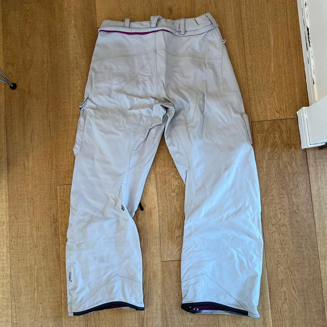 【希少】VOLCOM スノーボードパンツ ライトグレー　L