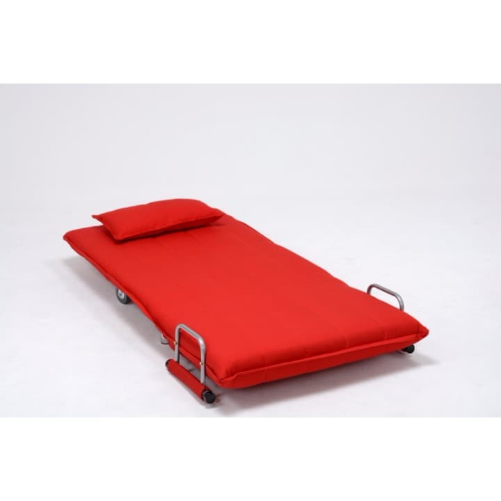 14段リクライニング　万能ソファベッド　レッド