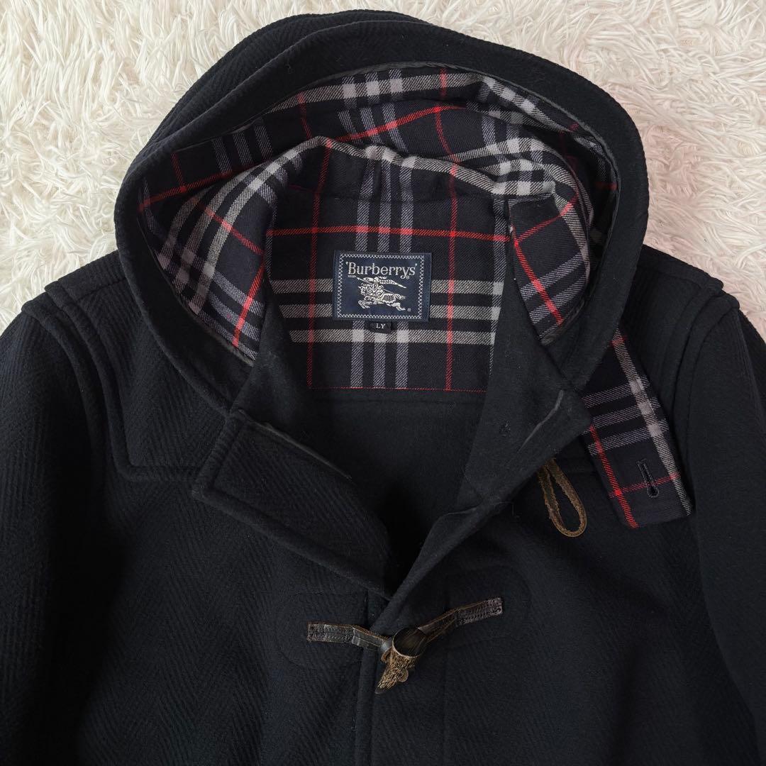 極美品/XL相当✨バーバリー ダッフルコート ヘリンボーン ノバチェック 日本製