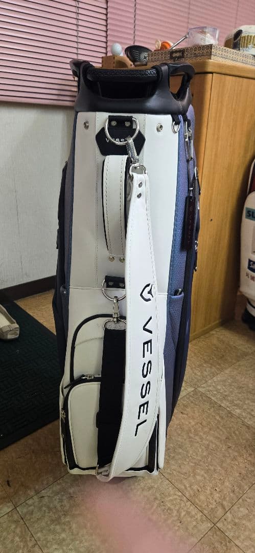 Vessel ゴルフバッグ ネイビー/ホワイト