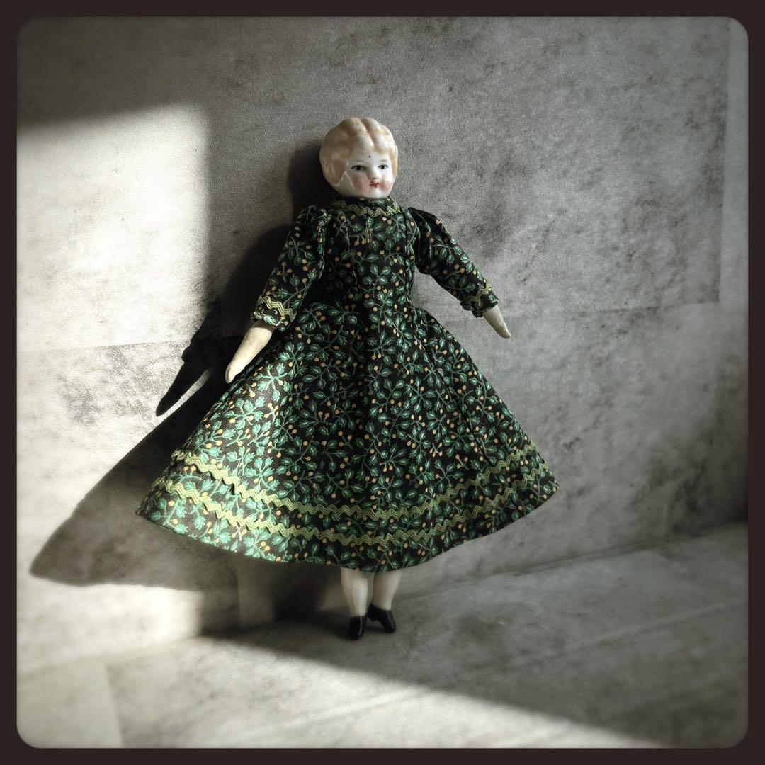 アンティーク ブロンド　チャイナヘッドドール ビスクドール