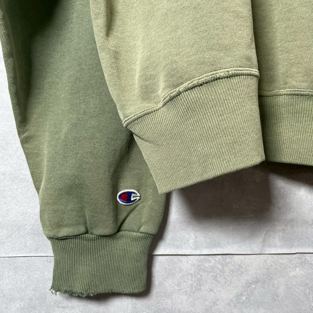 鬼フェード 90s champion ワンポイントスウェット 緑 PM76