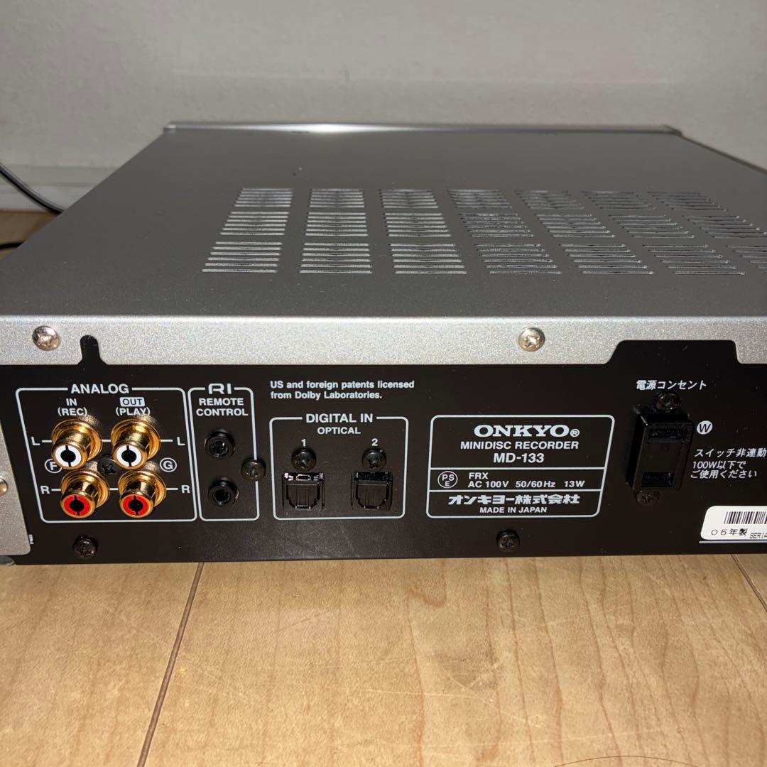【ジャンク】ONKYO MD-133 MDデッキ ジャンク　通電可能