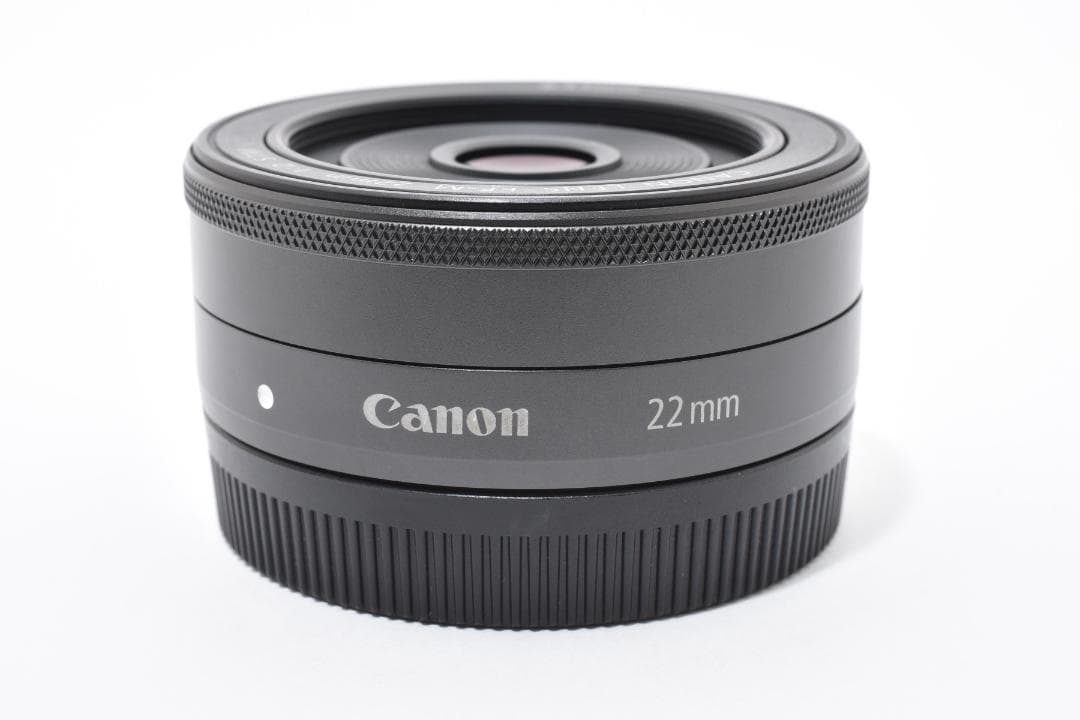超美品 キヤノン EF-M 22mm f2 ブラック フィルター付き Canon