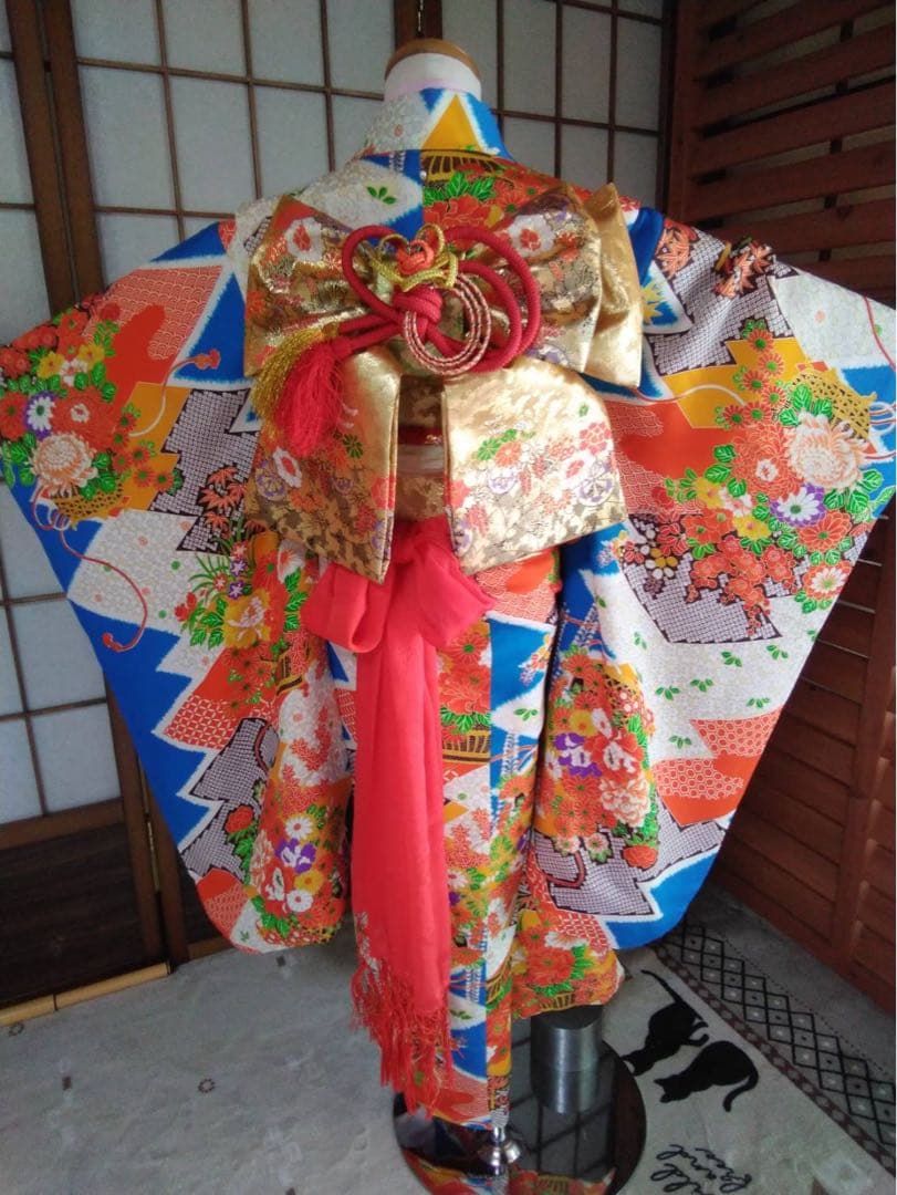 3歳から5歳向け・正絹のお着物セット