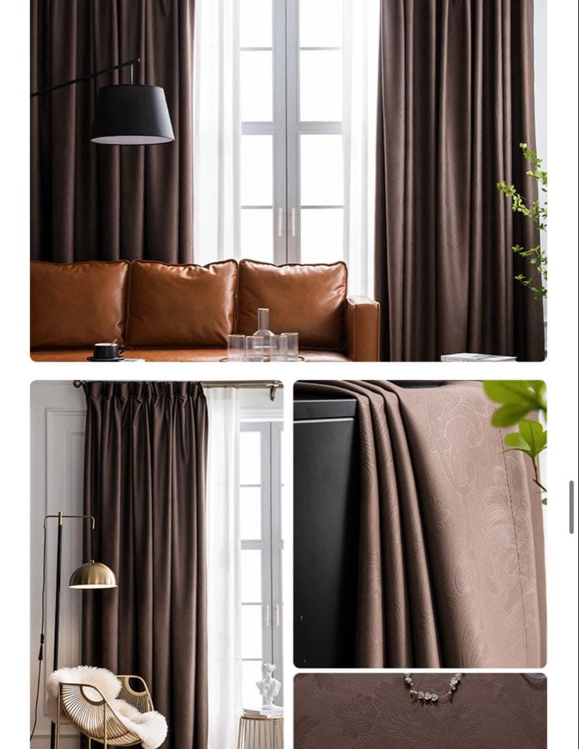 ドレープカーテン 1級遮光 丈180cm 2枚