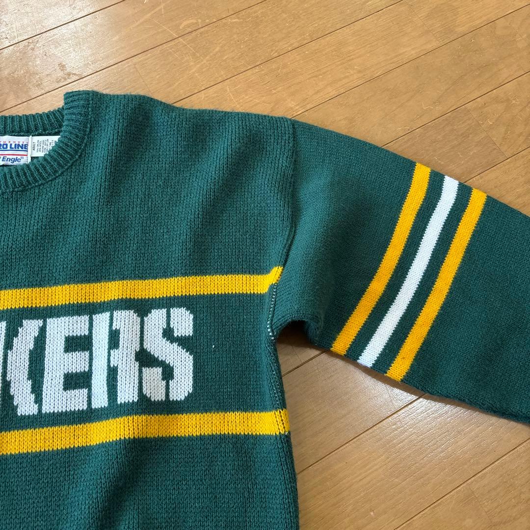 希少80s USA製NFLオフィシャル PACKERSニットセーター 好デザイン