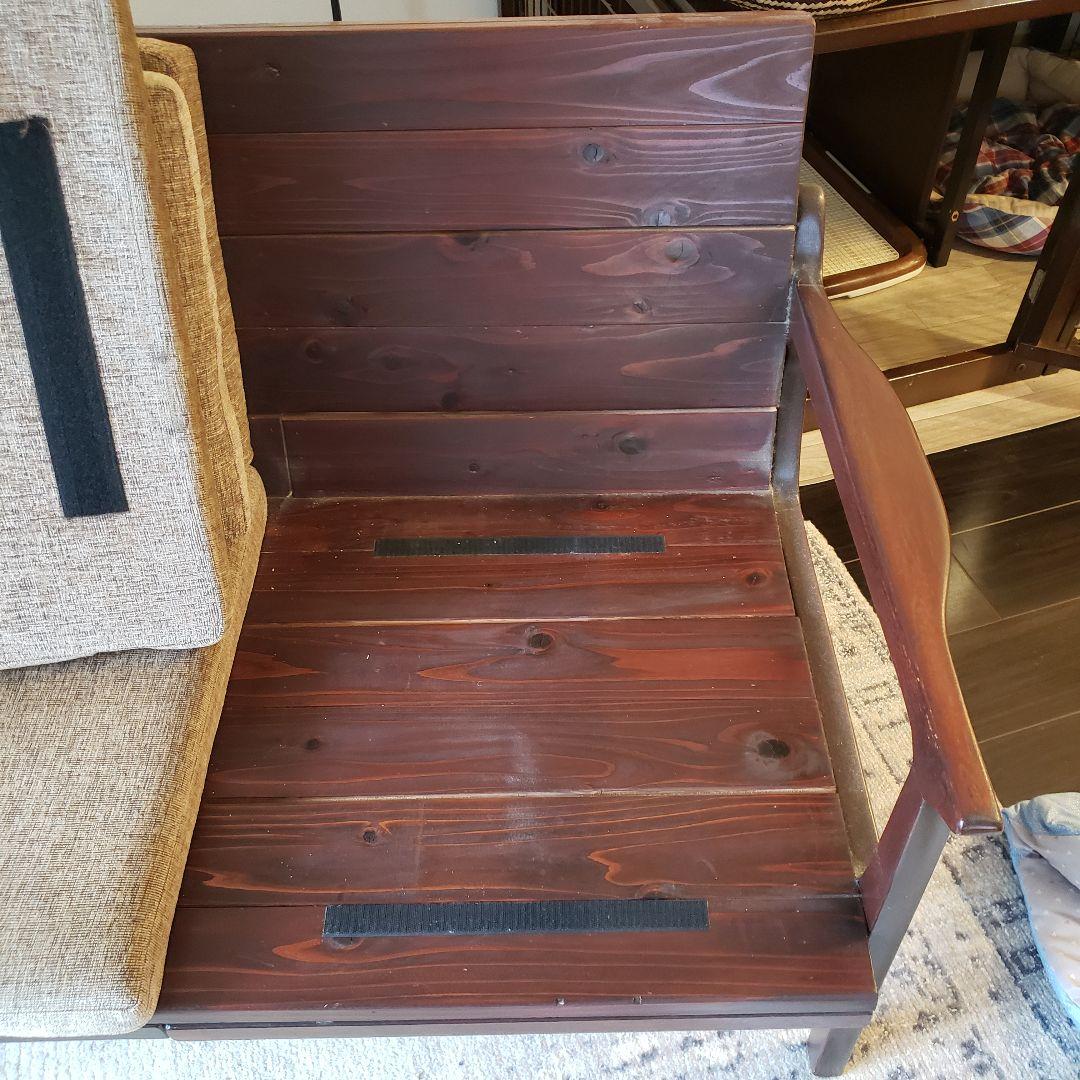 ブラウン 2人掛けソファ モダンデザイン