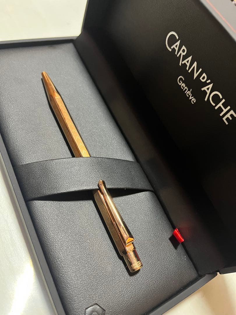 カランダッシュ　エクリドール　シェブロン　ローズゴールド　ボールペン