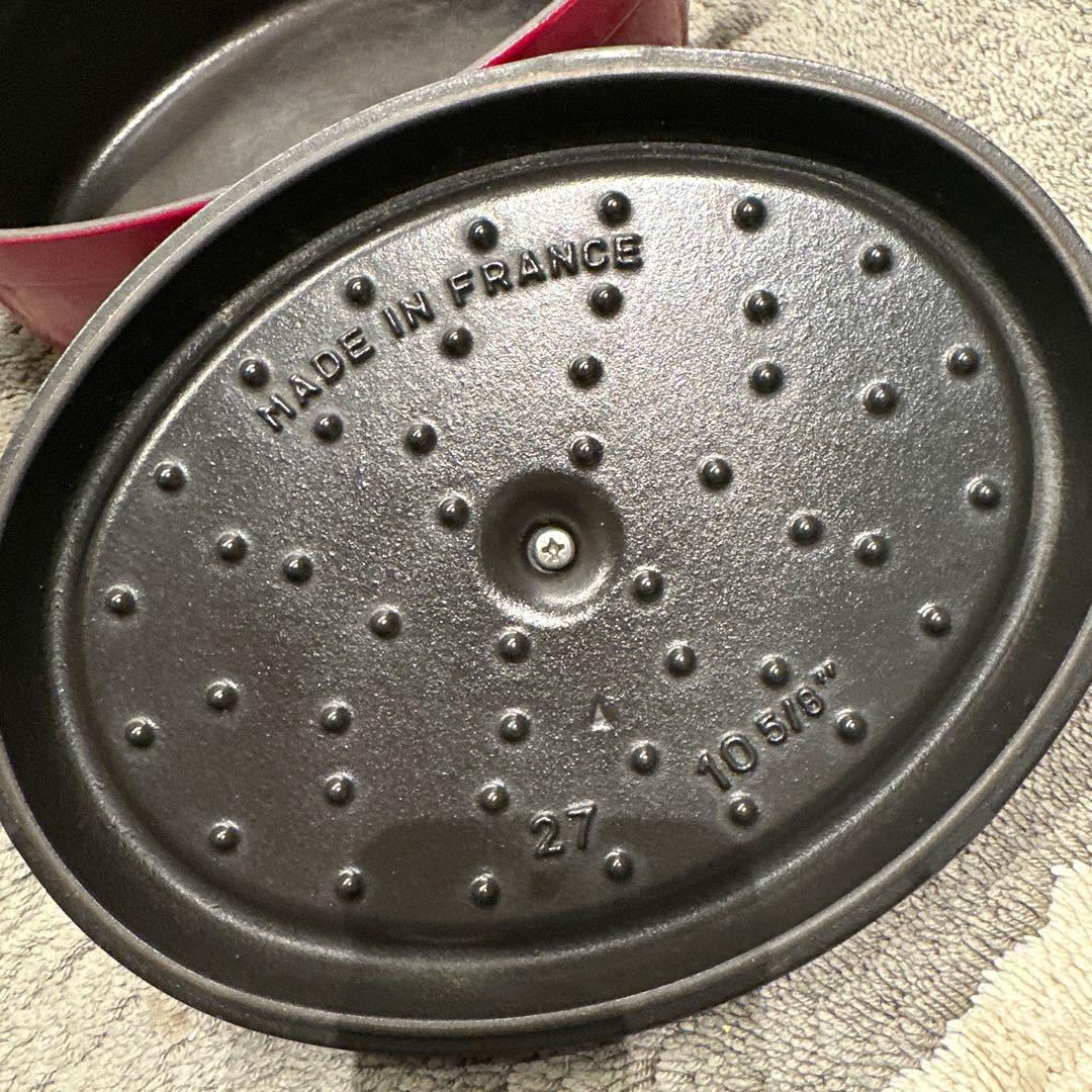 ストウブ LA COCOTTE 27cm 両手鍋 チェリー/レッド