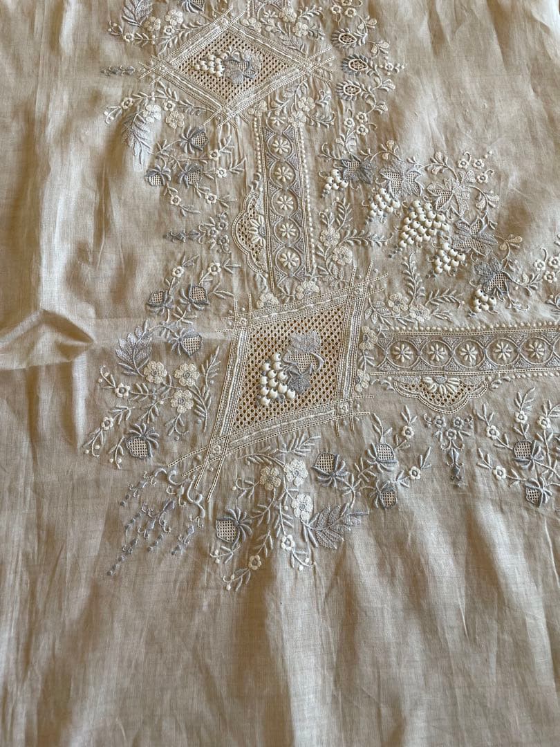 汕頭　スワトウ　SWATOW　手刺繍刺繍　テーブルクロス　希少