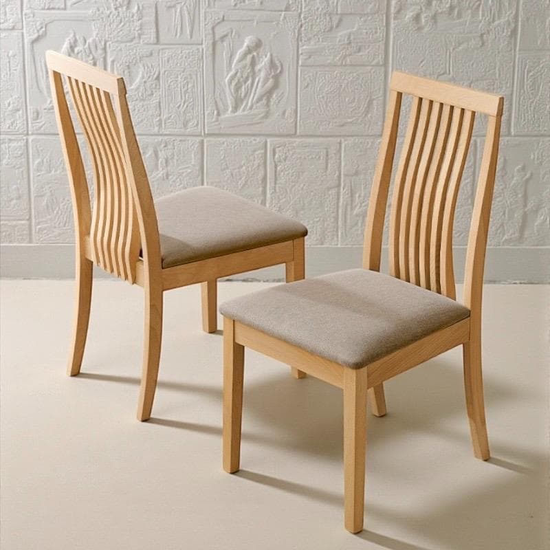 【新品】2脚セット　天然木ダイニングチェア　北欧風　ハイバック　アウトレット