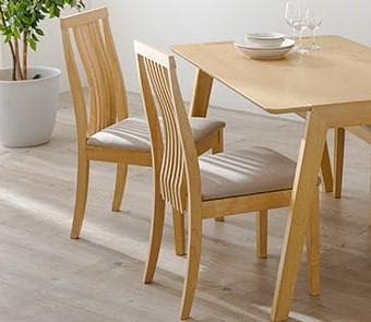 【新品】2脚セット　天然木ダイニングチェア　北欧風　ハイバック　アウトレット