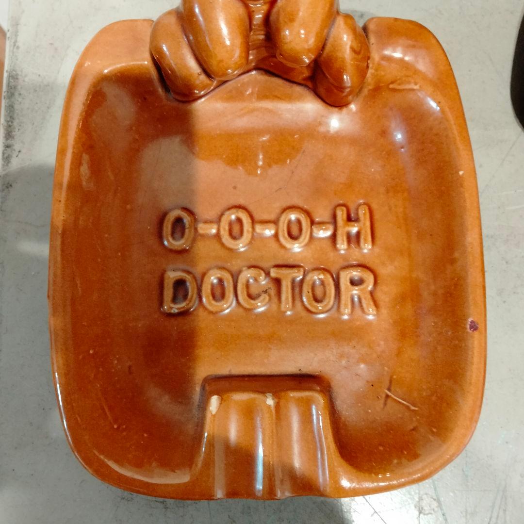 Fuck 　ファックユー　ハンド　手　置物　ビンテージ　反戦　灰皿 茶