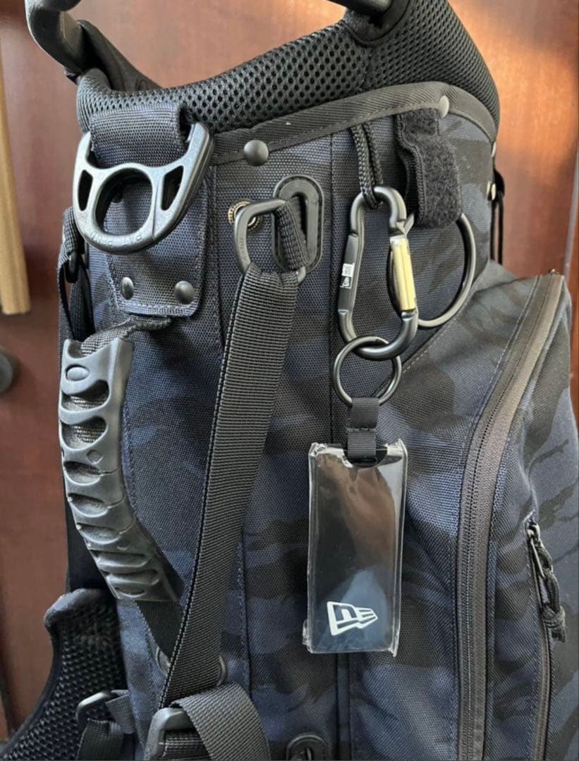 NEWERA キャディーバッグ　スタンド式　タイガーストライプカモネイビー