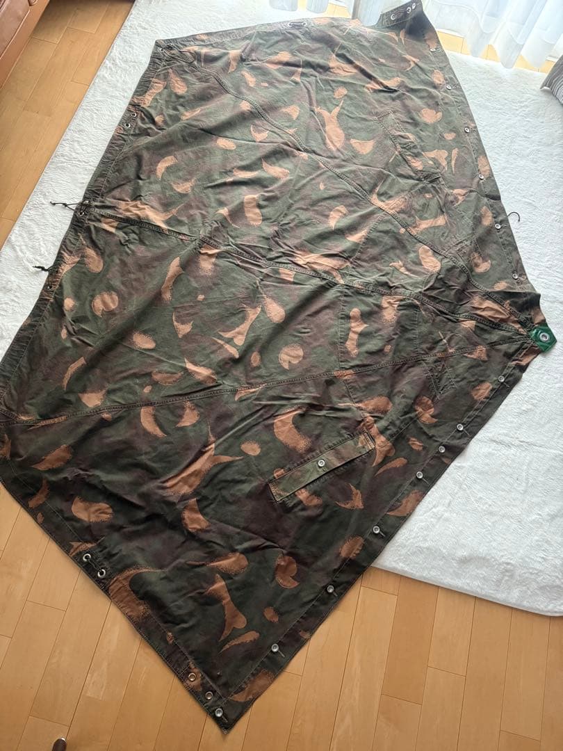 1500円off✨ハンガリー軍　軍幕　２枚　ポール・ペグセット テント