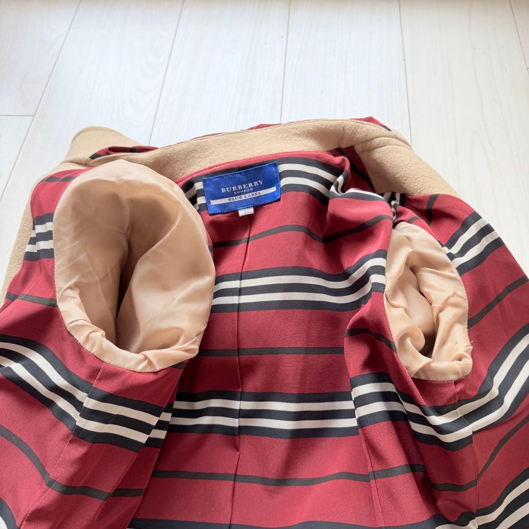 希少✨バーバリーブルーレーベル　ウール　フーデットコート　ショートコート　38