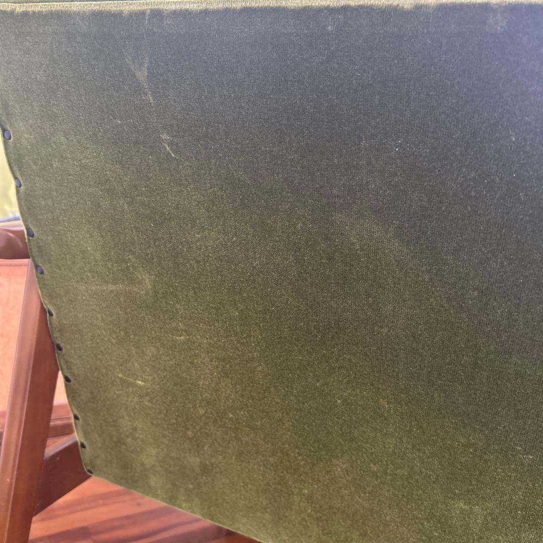 カリモク60 グリーン　ソファ 2人掛け【宮崎県まで引き取りでお願いします】