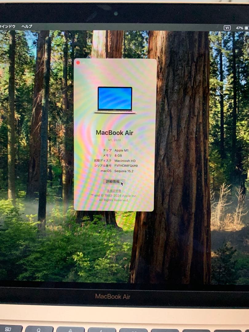 MacBook本体 Apple MacBook Air (M1, 8GB, 256GB)