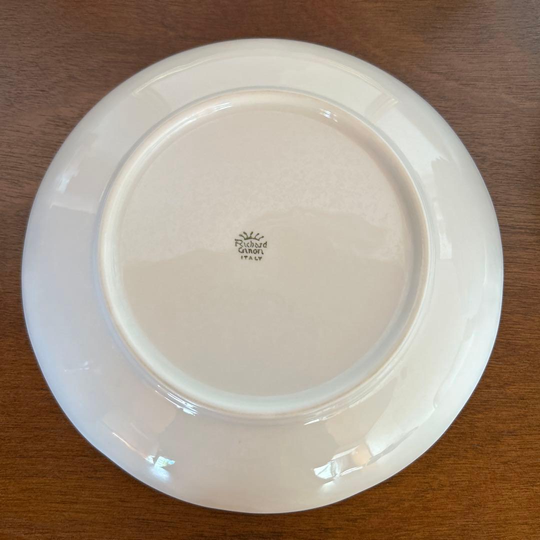 リチャードジノリ　ボンジョルノプルーンスーププレート　ベッキオホワイト　5枚