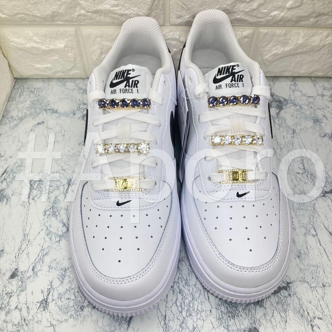 NIKE ナイキ AIR FORCE 1 エアフォース1 ホワイト 黒 23.5