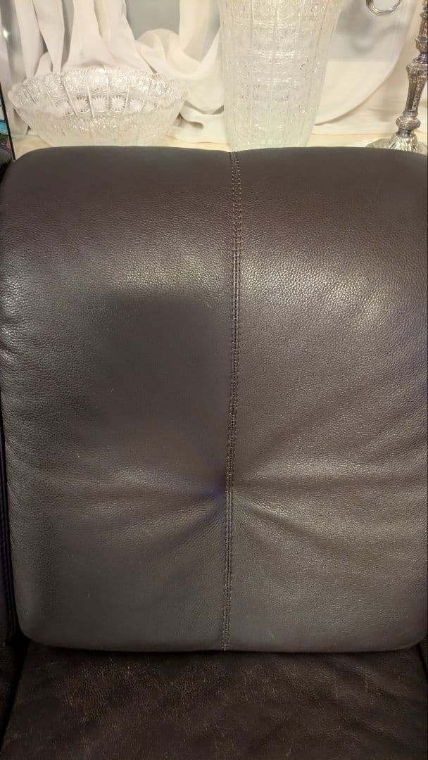 3人掛けソファ　ダークブラウン　大津家具　ドイツヒモラ社　25800円の送料込