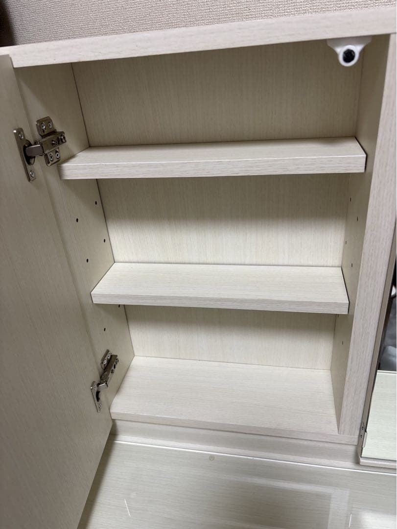 【送料込み】ニトリ　三面鏡ドレッサー (DR-007 WW) ホワイト　白