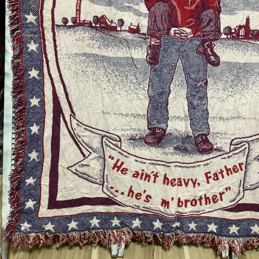 CAFM メッセージ ラグ ブランケット ゴブラン ボーイズ タウン アメリカ