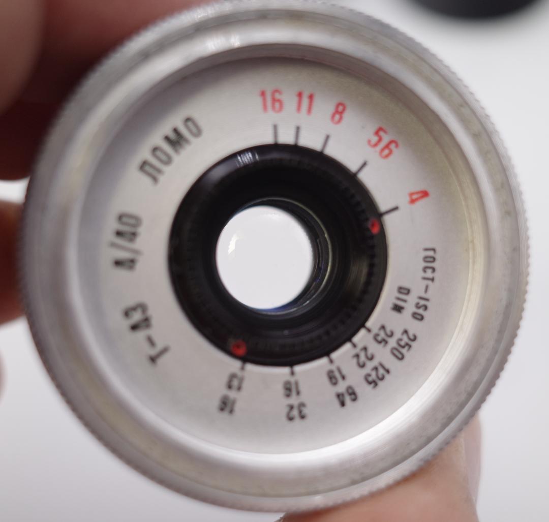 46　美品　ロモ　LOMO スメナ8 40mm F4.0 アダプター付 L39