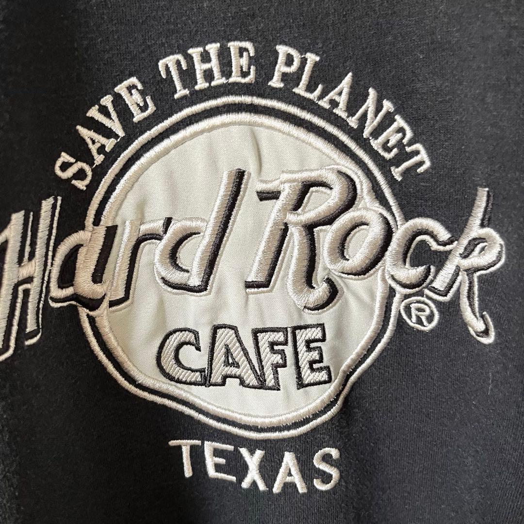 USA製 古着 90's ハードロックカフェ スウェット なえなの 銀 黒