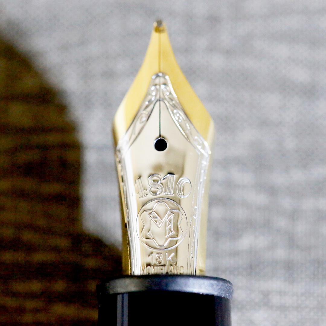 【美品】モンブラン 万年筆 １４６８ ソリテール スターリングシルバー ９２５