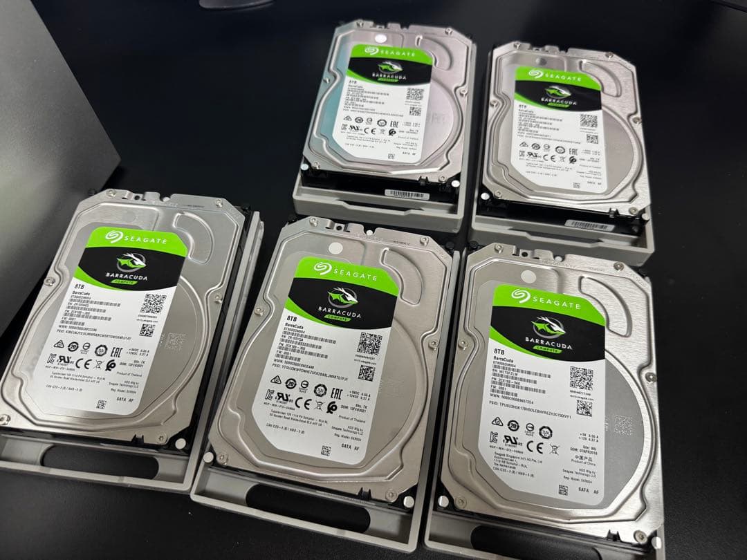 外付けハードディスク・ドライブ NAS Yottamaster 5Bay USB-C 40TB