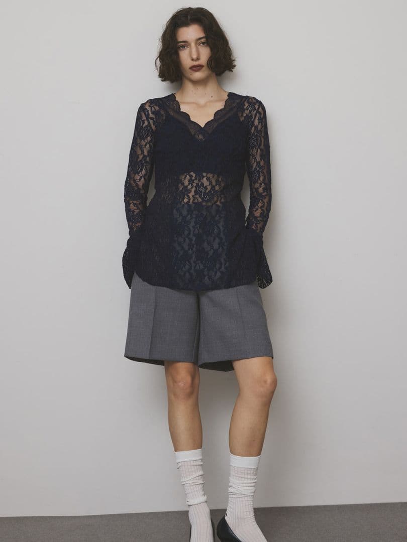 COMBINATION LACE TOP　AMERI vintage