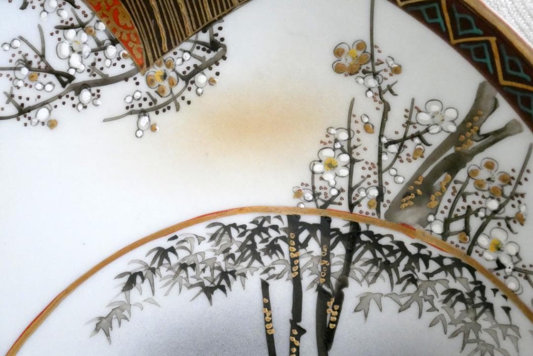 ヴィンテージ九谷焼　丸皿・ディナー皿　6枚セット