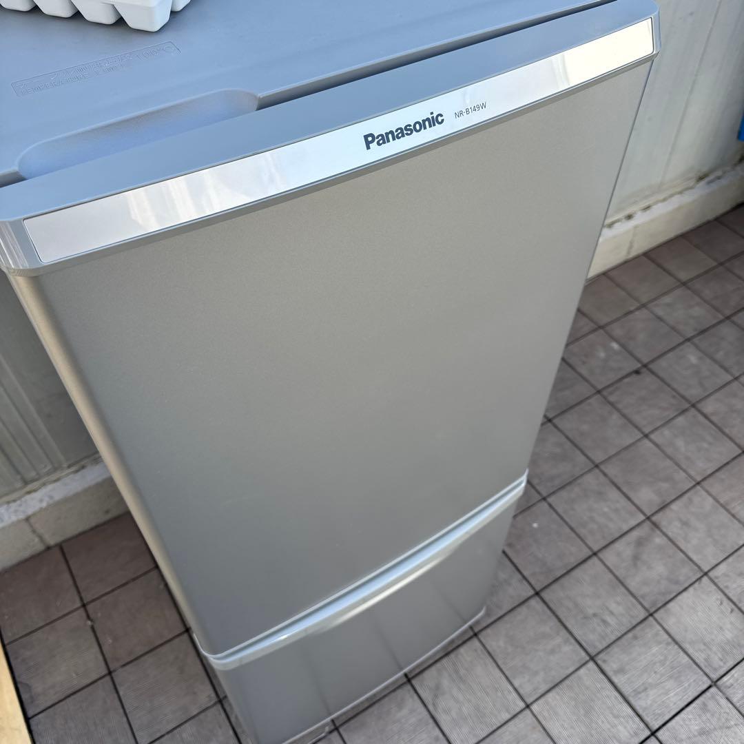 Panasonic 138L パーソナル冷蔵庫 2ドア 霜取り不要 シルバー