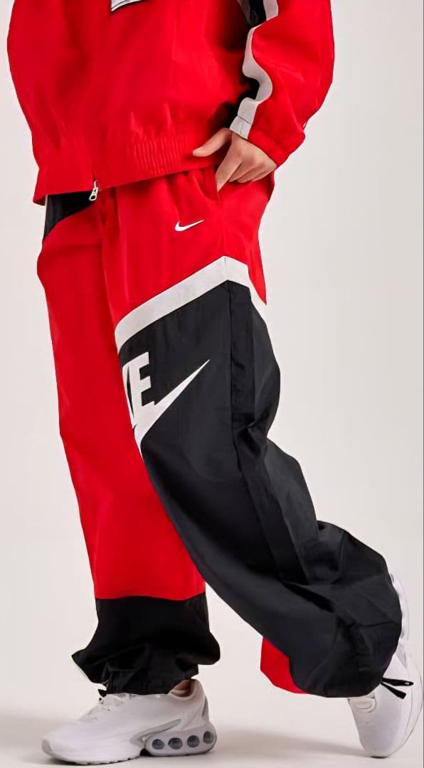 NIKE 山田涼介 RED セット アップ 上下 ビッグ スウッシュ ウーブン