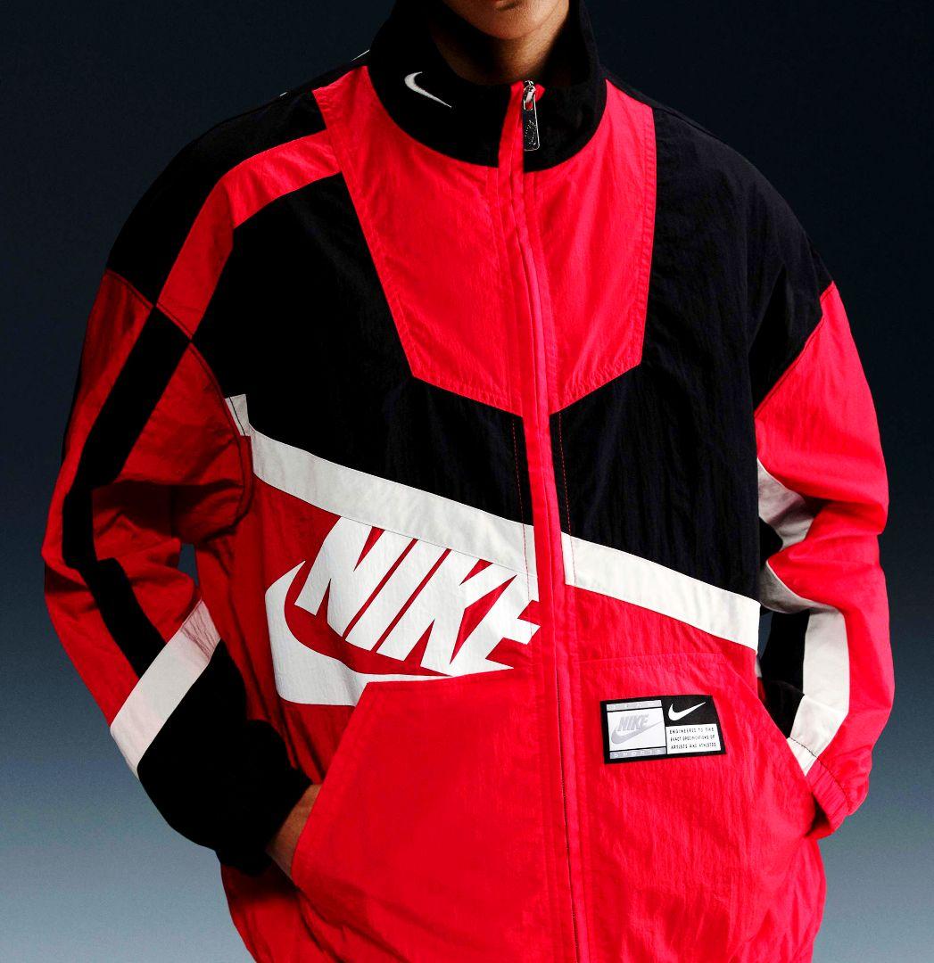 NIKE 山田涼介 RED セット アップ 上下 ビッグ スウッシュ ウーブン