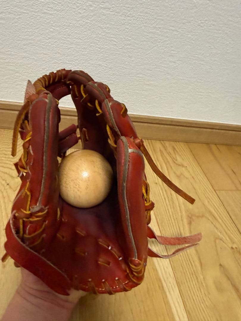 ミズノプロ軟式グローブ 赤