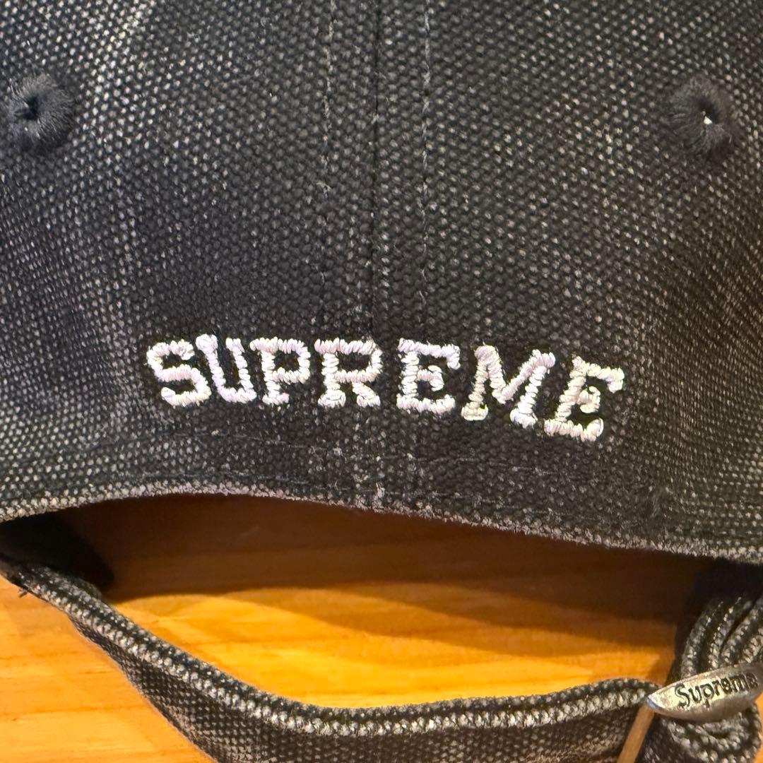 Supreme ブラック キャップ Sロゴ